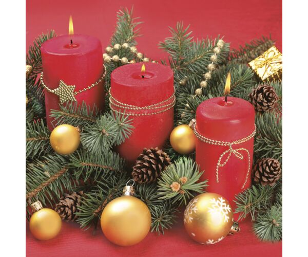 Ubrousky MAKI L (20ks) Classic  Red Festive Arr