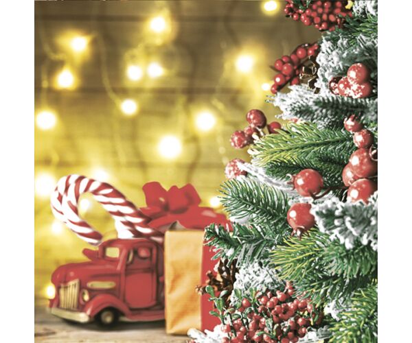 Ubrousky MAKI L (20ks) Cozy Scene with XMAS Ligths