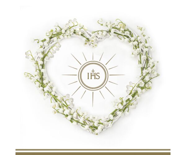 Ubrousky MAKI L (20ks) Communion Heart Gold
