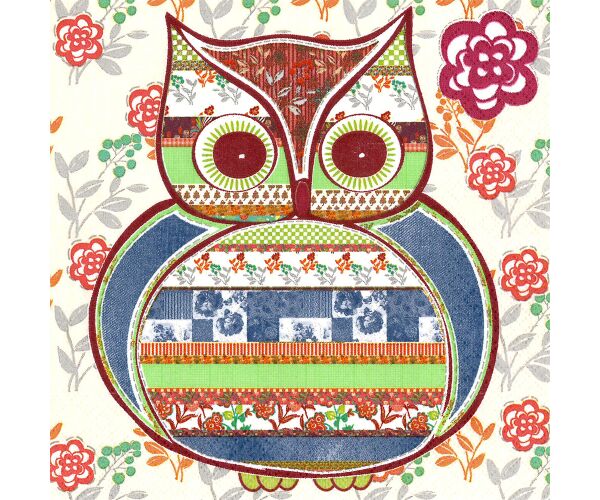 Ubrousky MAKI L (20ks) Patterned Owl