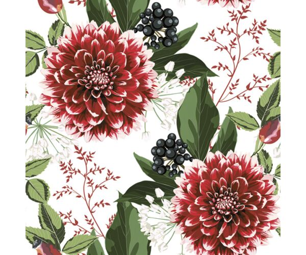 Ubrousky MAKI L (20ks) Burgundy Dalia Flowers
