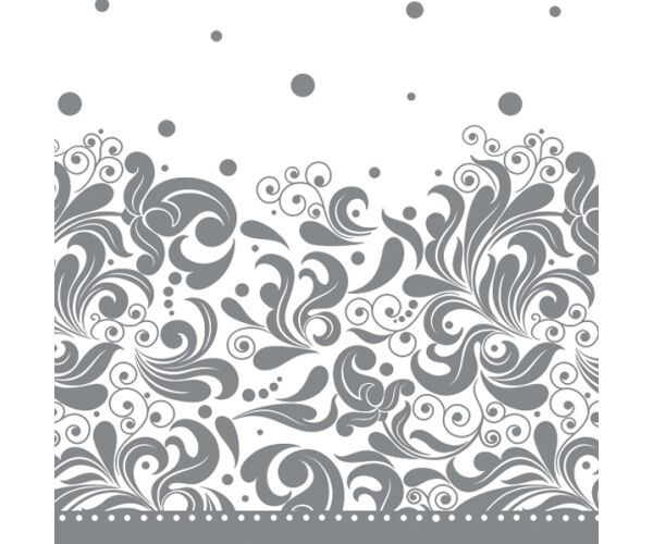 Ubrousky MAKI L (20ks) Ornament Silver