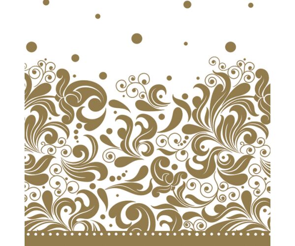 Ubrousky MAKI L (20ks) Ornament Gold