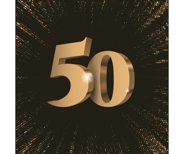 Ubrousky MAKI L (20ks) 50th 3D Birthday