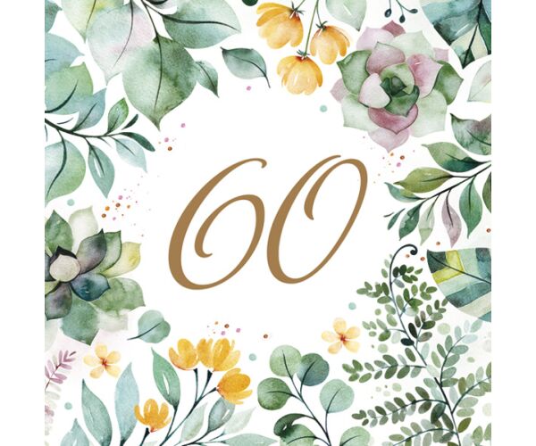 Ubrousky MAKI L (20ks) Floral Frame 60