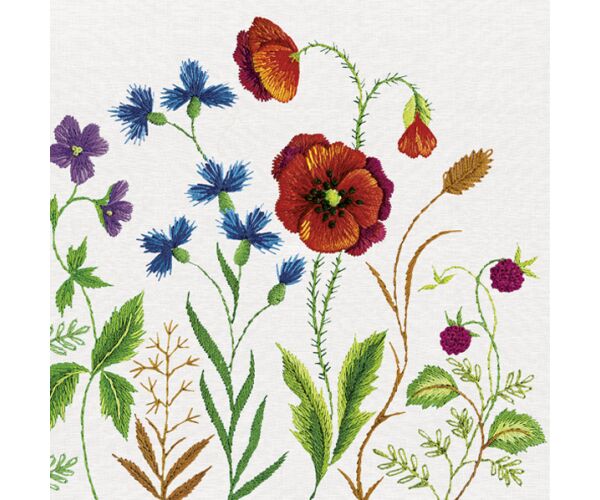 Ubrousky MAKI L (20ks) Embroidered Meadow