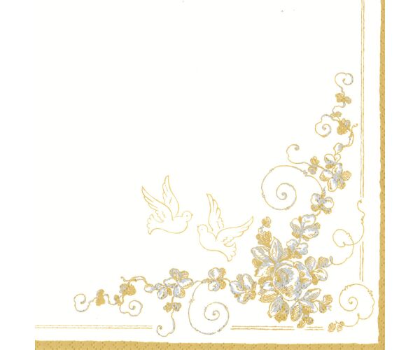 Ubrousky MAKI L (20ks) White Doves