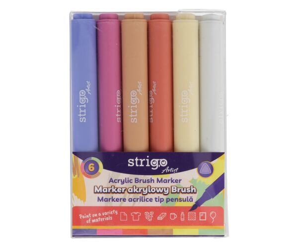 Akrylové popisovače STRIGO 6ks SET 2