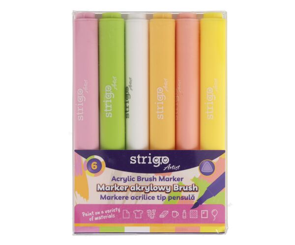 Akrylové popisovače STRIGO 6ks SET 3