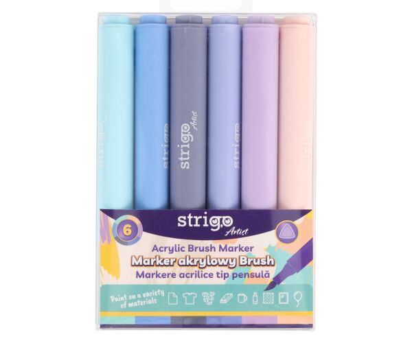 Akrylové popisovače STRIGO 6ks SET 4