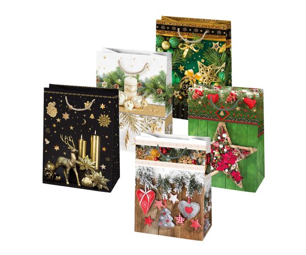 Vánoční papírová taška T10 sestava 25