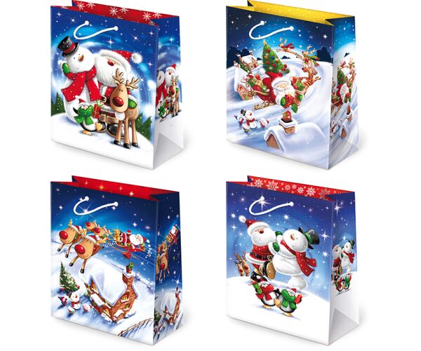 Vánoční papírová taška T-8L sestava 33