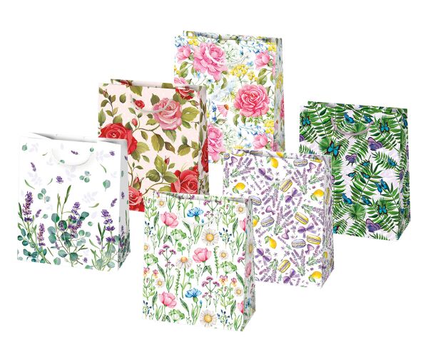 Papírová taška PM T4 sestava 105 s brokátem