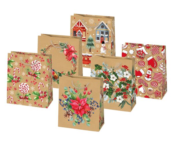 Vánoční papírová taška Pol-Mak T4Eko 71