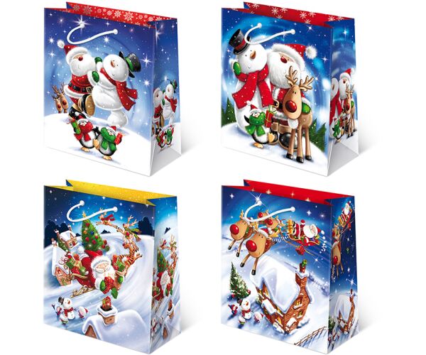 Vánoční papírová taška T-8L sestava 33