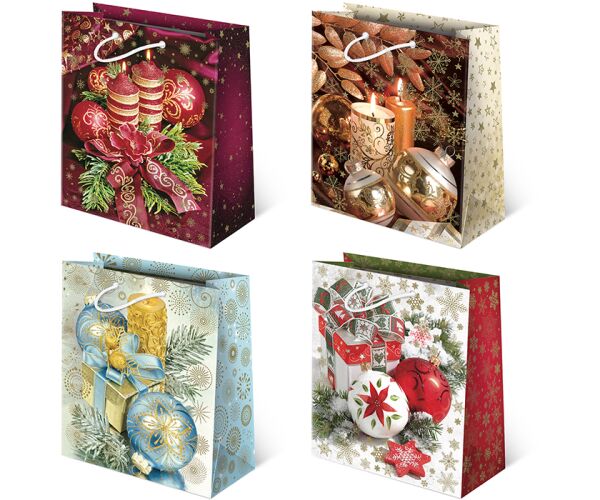 Vánoční papírová taška T-10L sestava 38