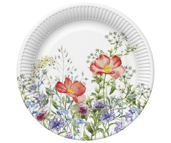 Papírový talíř velký - Meadow in June