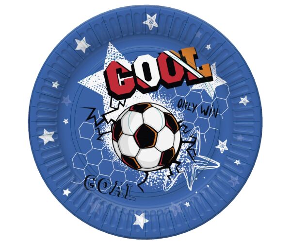 Papírový talíř velký - Cool Football