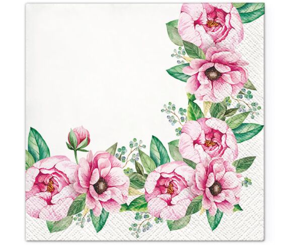 Ubrousky PAW TETE L (20ks) Floral Border