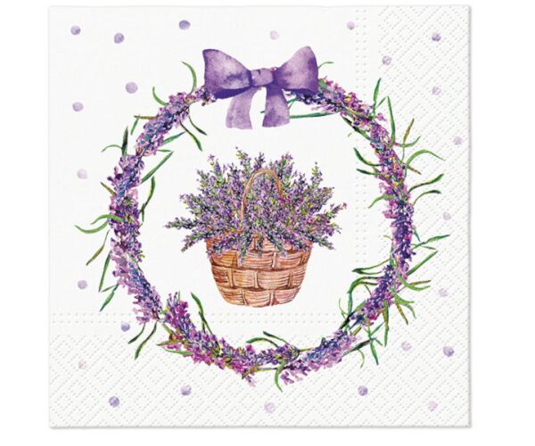 Ubrousky PAW TETE L (20ks) Lavender Basket