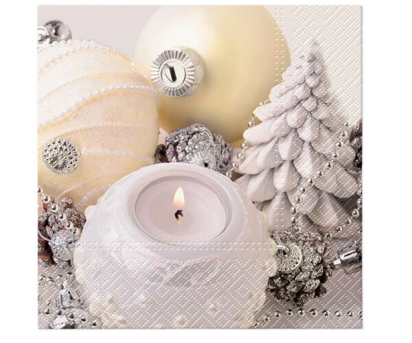 Ubrousky PAW TETE L (20ks) Christmas White
