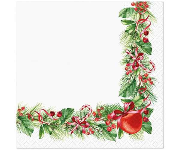 Ubrousky PAW TETE L (20ks) Christmas Branches Decor