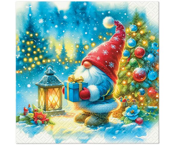 Ubrousky PAW TETE L (20ks) Gnom Christmas Gift