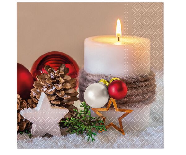 Ubrousky PAW TETE L (20ks) Holiday Candle