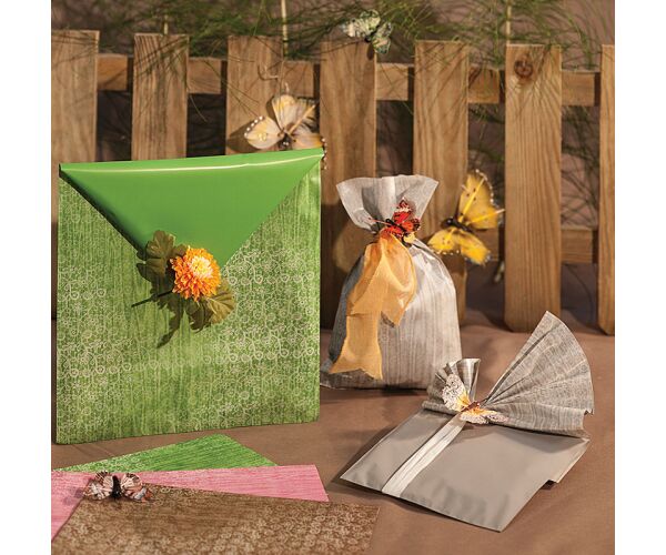 Dárkový sáček Wood Double 16 x 25 cm