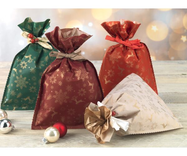 Vánoční sáček Vixen Pe Paper 35 x 50 cm