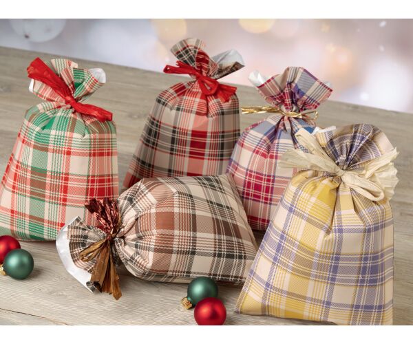 Dárkový sáček Winter Tattersall 25 x 40 cm