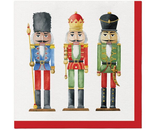 Papírový ubrousek Airlaid Nutcrackers Soldiers