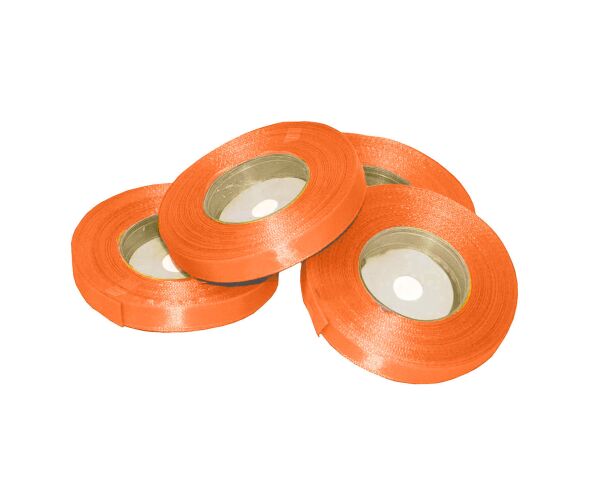 Atlasová stuha 06 mm tmavě oranžová - 29