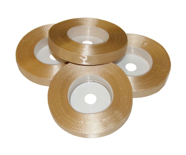 Atlasová stuha 38 mm hnědá - 17