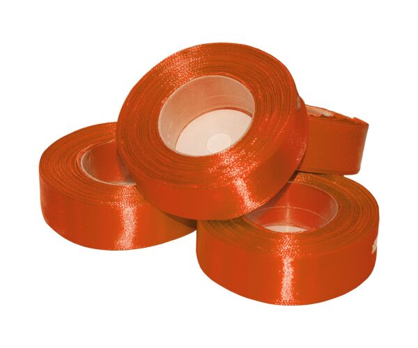 Atlasová stuha 38 mm oranžová - 03