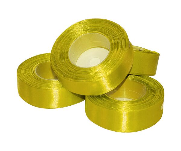 Atlasová stuha 38 mm žlutá - 23