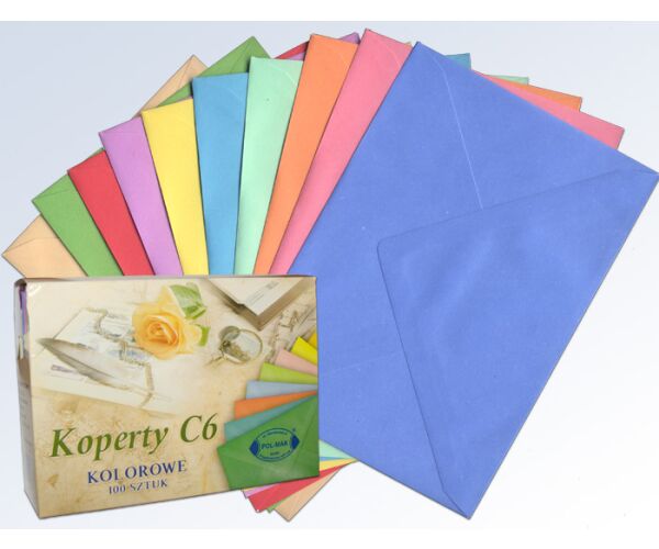 Barevná obálka C6 mix barev