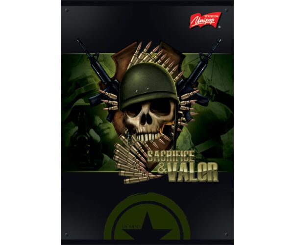 Sešit A5 60 listů Military link.