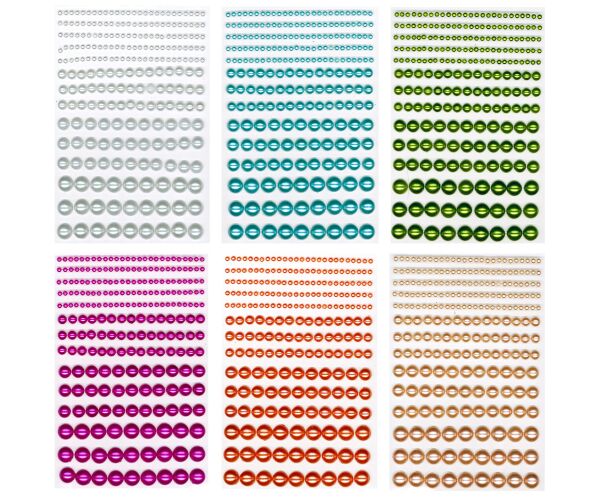 Kamínky samolepící - perličky mix velikosti