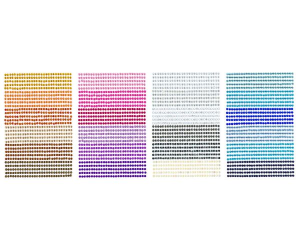 Kamínky samolepící - mini krystalky