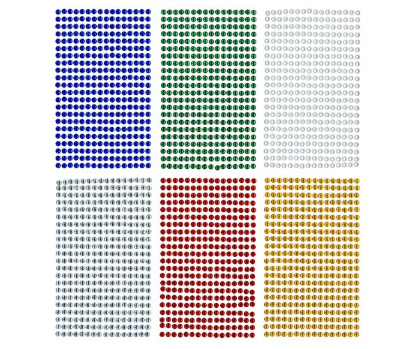 Kamínky samolepící - krystalky 5 mm