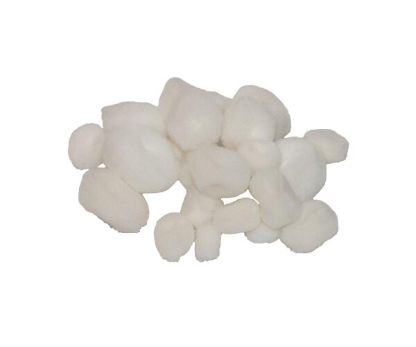 Bambule 10 - 25 mm bílé 25 ks