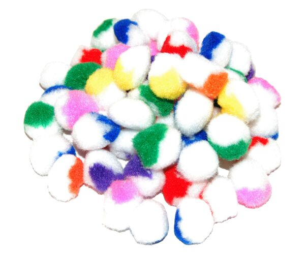 Bambule 25 mm dvoubarevné 60 ks