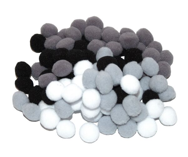 Bambule 10 mm barevný mix 100 ks