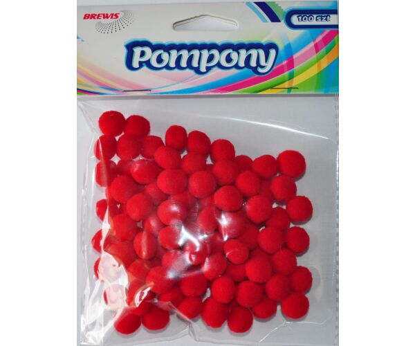 Bambule 10 mm červené 100 ks