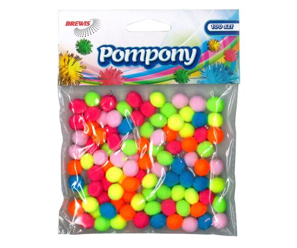 Bambule 10 mm barevný mix 100 ks