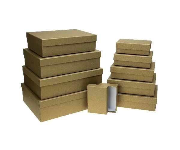 Dárkové krabice sada 10 ks 22001 zlaté