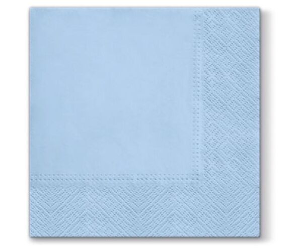Jednobarevný papírový ubrousek Azurový