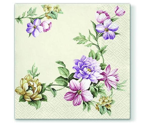 Papírový ubrousek Elegant Garland