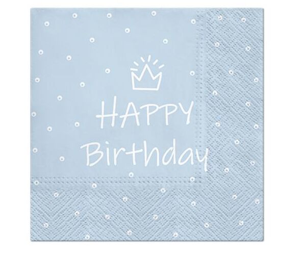 Ubrousky PAW Dekor L (20ks) Special Day (light blue)